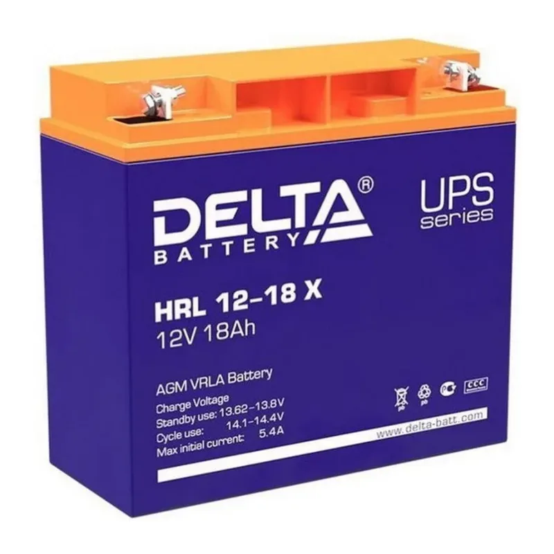 Аккумулятор для ИБП Delta 12V/18Ah (HRL 12-18 X)