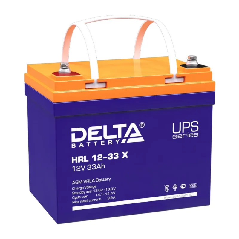 Аккумулятор для ИБП Delta 12V/33Ah (HRL 12-33 Х)