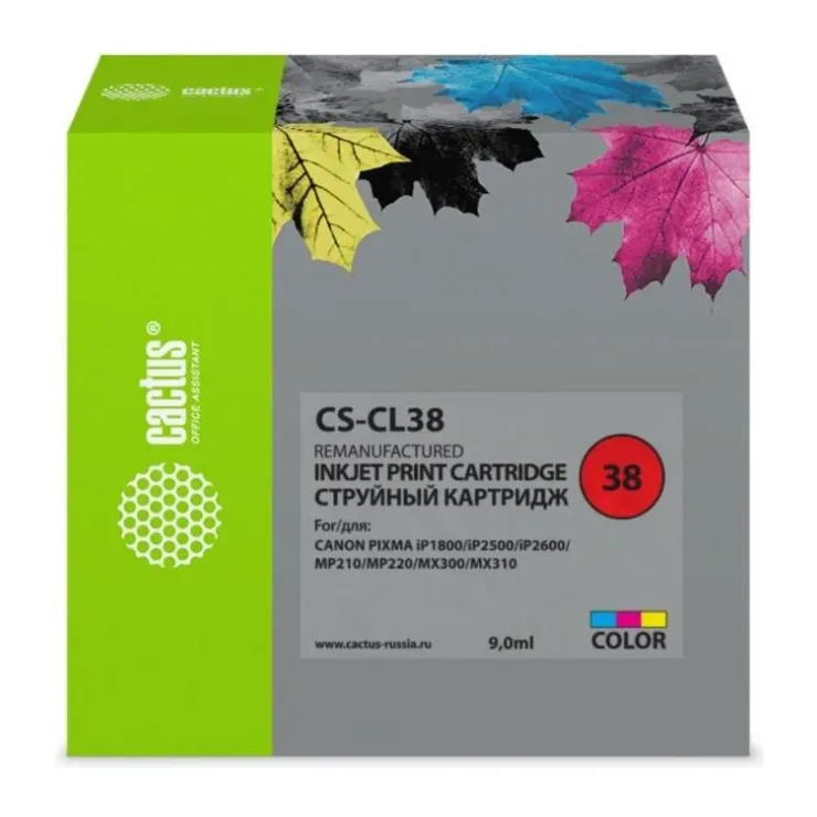 Картридж Cactus CS-CL38 многоцветный