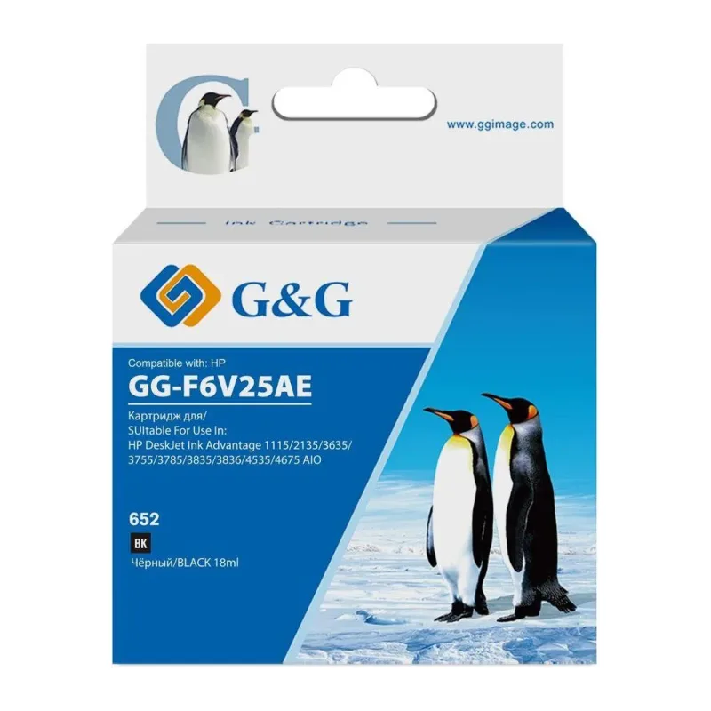 Картридж G&G GG-F6V25AE черный