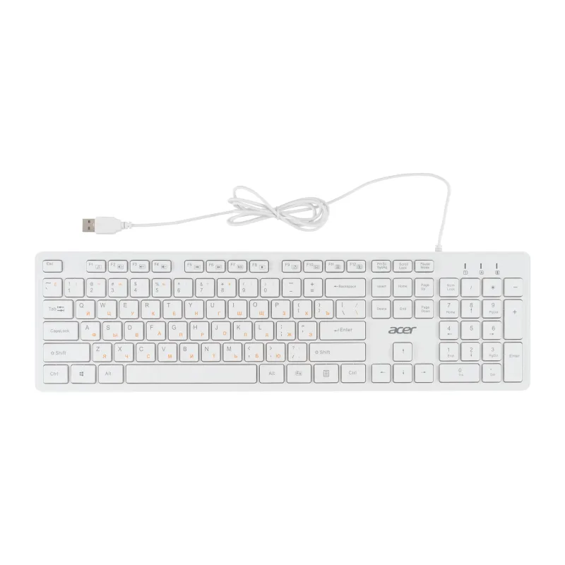 Клавиатура Acer OKW123 белый (ZL.KBDEE.00D)