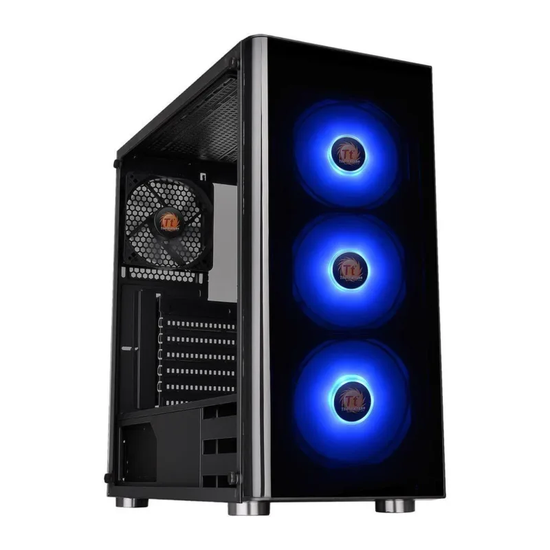 Корпус Thermaltake V200 Tempered Glass RGB Edition без БП Black (CA-1K8-00M1WN-01)
