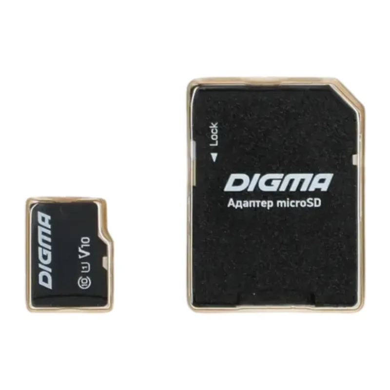 Карта памяти MicroSDXC Digma CARD30 256GB DGFCA256A03 (с адаптером)