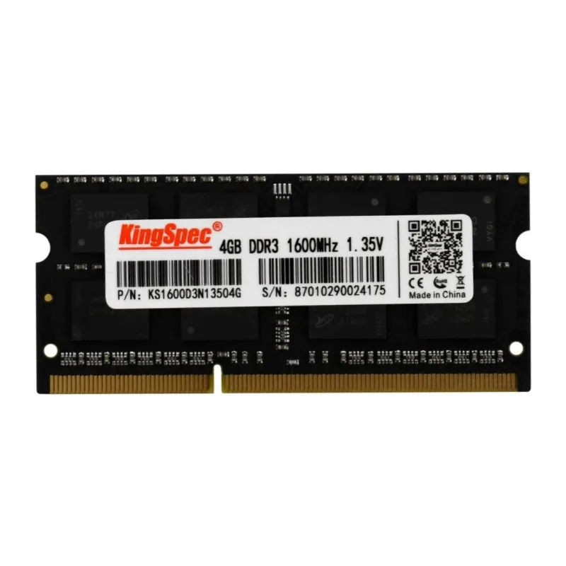 Оперативная память Kingspec 4GB DDR3 SODIMM PC3-12800 (KS1600D3N13504G)