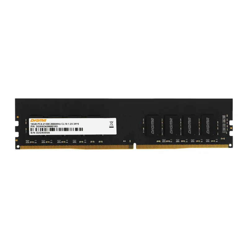 Оперативная память Digma DDR4 16Gb 2666MHz (DGMAD42666016D)