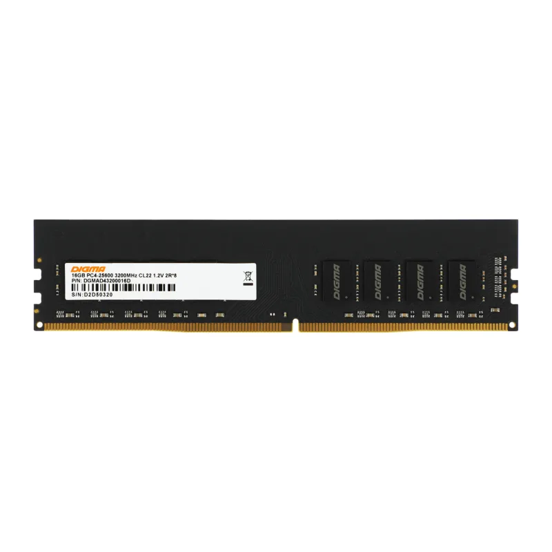 Оперативная память Digma 16GB DDR4 PC4-25600 (DGMAD43200016D)