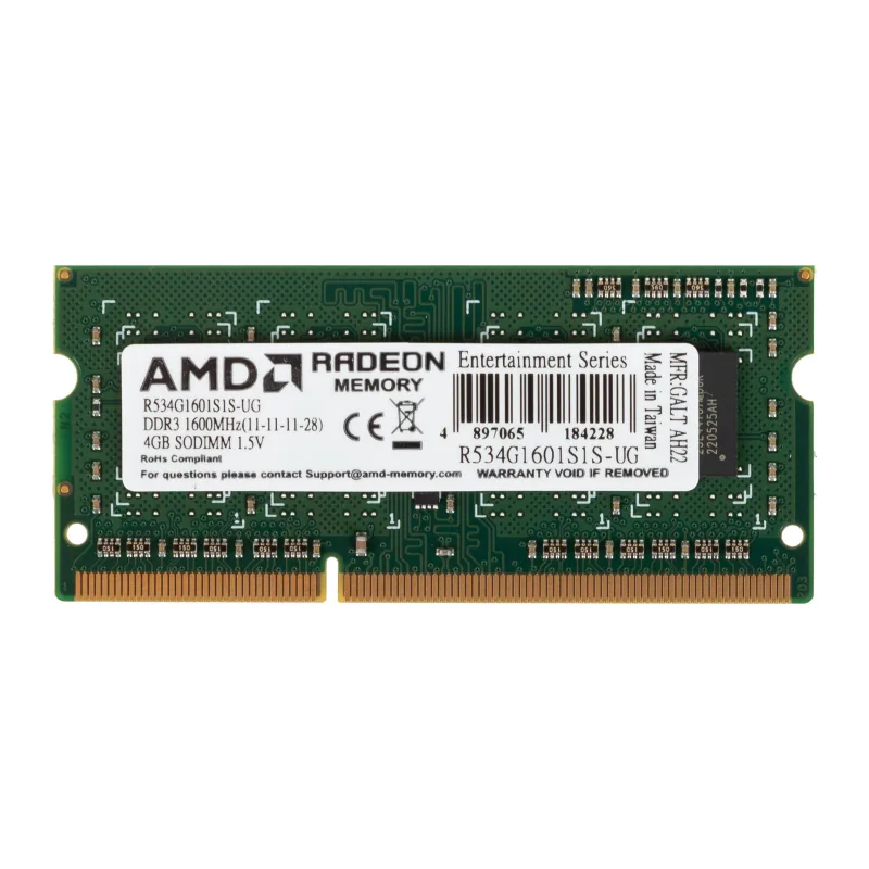 Оперативная память AMD DDR3 4Gb (R534G1601S1S-UG)