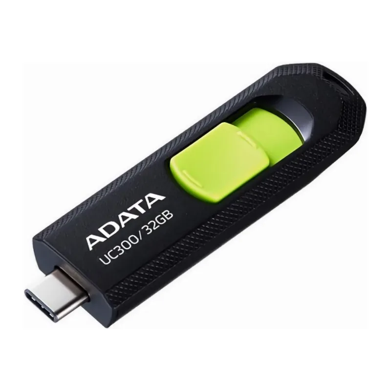 USB Flash-накопитель A-Data ACHO-UC300-32G-RBK/GN 32Gb черный/зеленый
