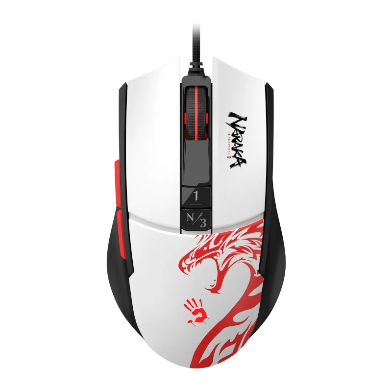 Мышь A4Tech Bloody L65 Max Naraka белый/рисунок