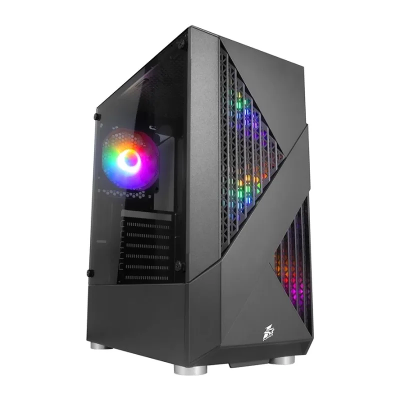 Корпус 1stPlayer Firerose F3-A ATX без БП Black (F3-A-BK-4F1)