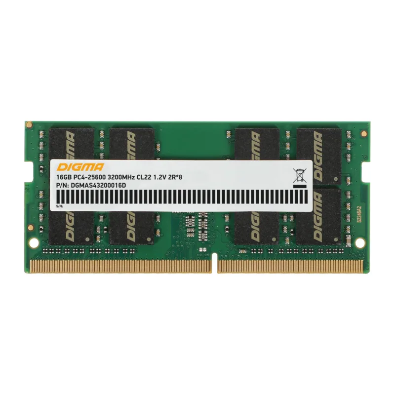 Оперативная память Digma DDR4 16Gb 3200MHz (DGMAS43200016D)