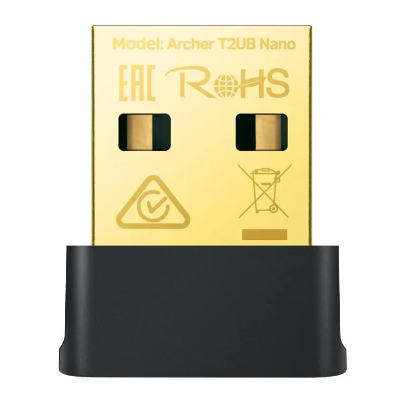 Wi-Fi/Bluetooth адаптер TP-Link Archer T2UB Nano черный