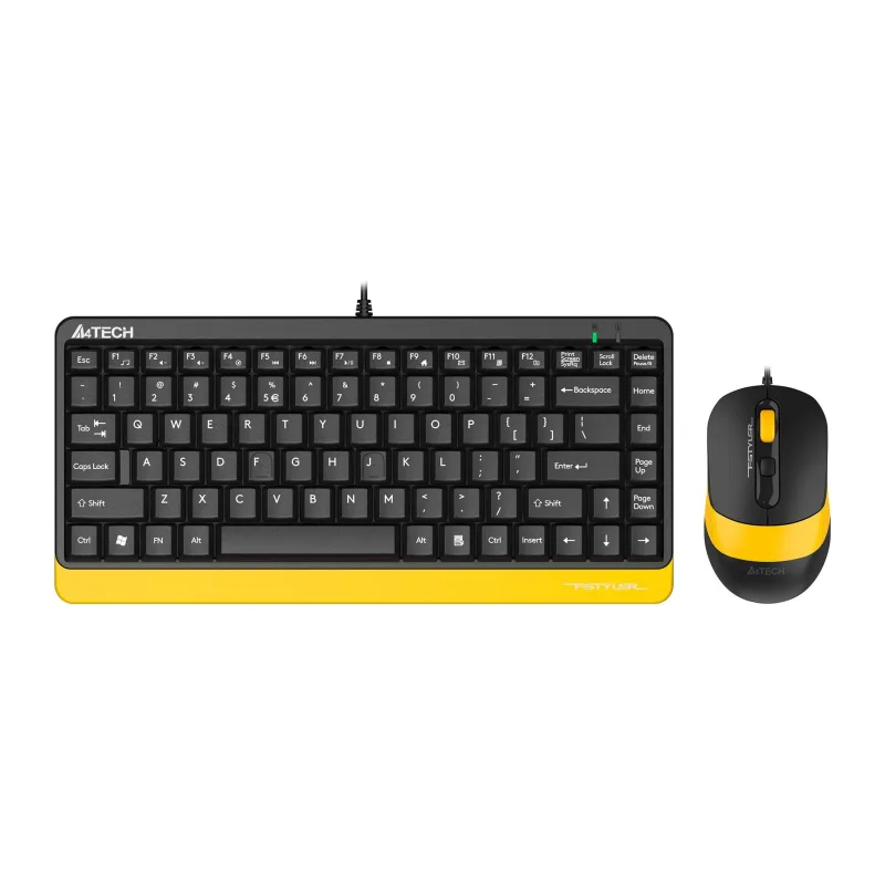 Набор периферии A4Tech Fstyler F1110 Bumblebee черный/желтый
