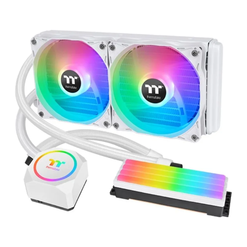 Система жидкостного охлаждения для процессора Thermaltake Floe RC240 CPU & Memory AIO Liquid Cooler Snow Edition (CL-W330-PL12WT-A)