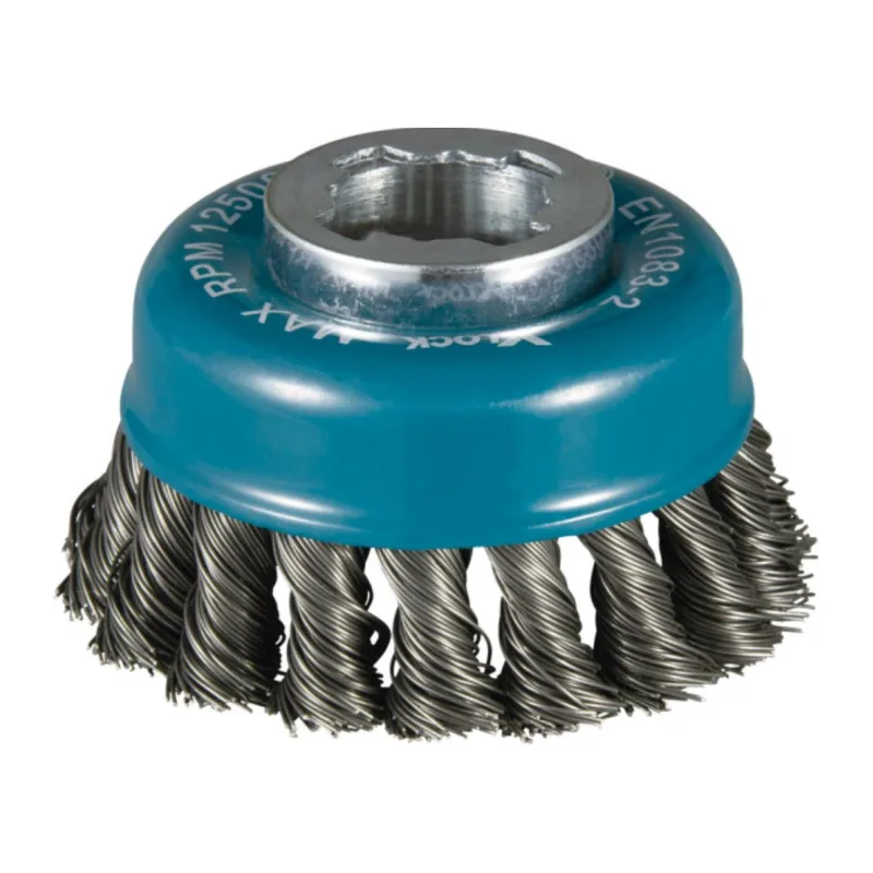 Щетка Makita D 80 мм 0,5 мм X-lock проволочная чашечная по металлу (D-73380)