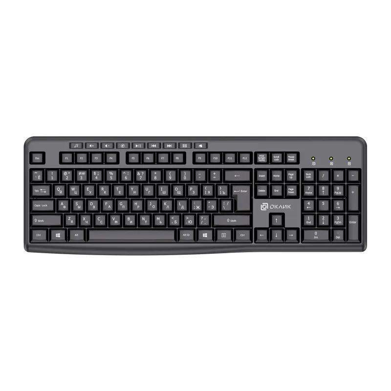 Клавиатура Oklick K225W черный (1875232)