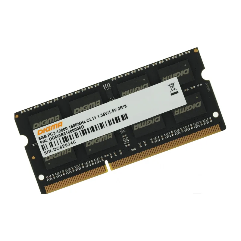 Оперативная память Digma DDR3L 8Gb 1600MHz (DGMAS31600008D)