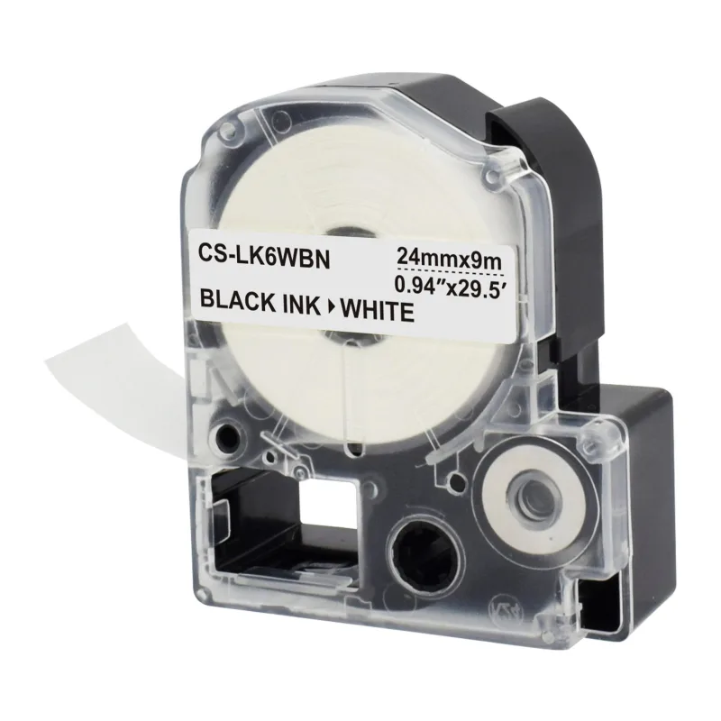 Картридж ленточный Cactus CS-LK6WBN черный
