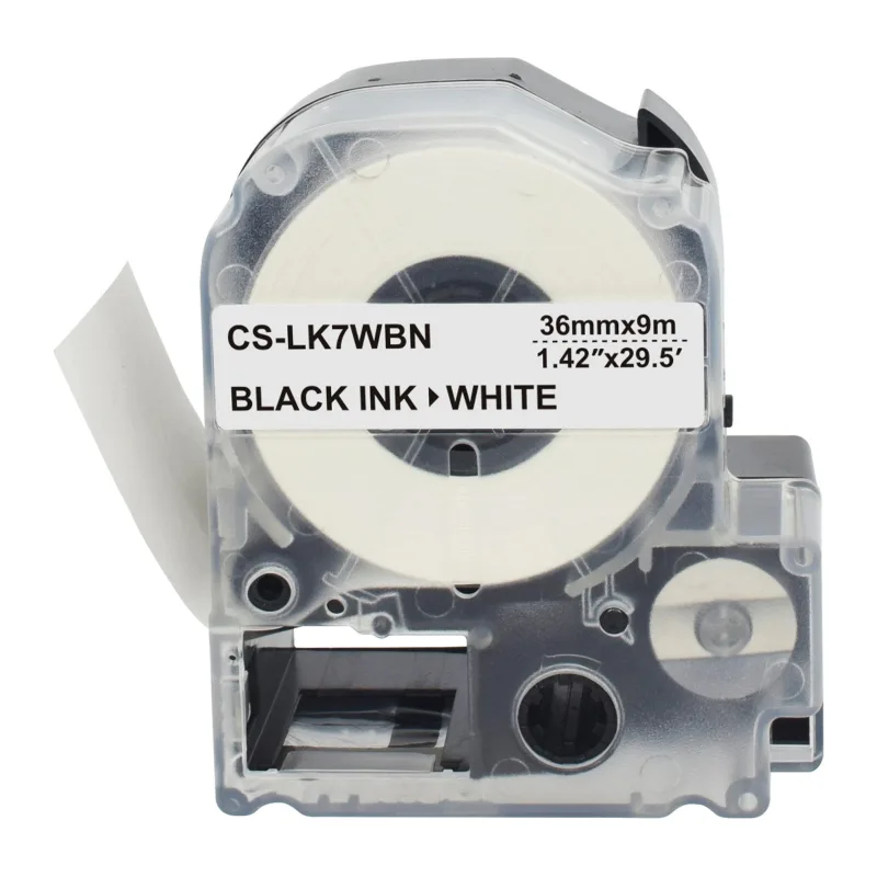 Картридж ленточный Cactus CS-LK7WBN черный