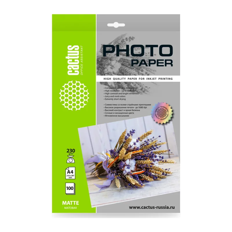 Фотобумага Cactus CS-MA4230100