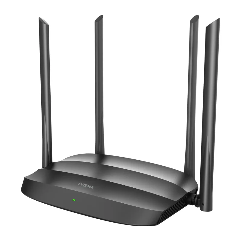 Роутер беспроводной Digma DWR-AC1201 черный