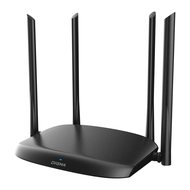 Роутер беспроводной Digma DWR-AC1202 черный