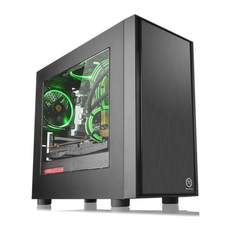 Корпус Thermaltake Versa H17 window без БП черный (CA-1J1-00S1WN-00)