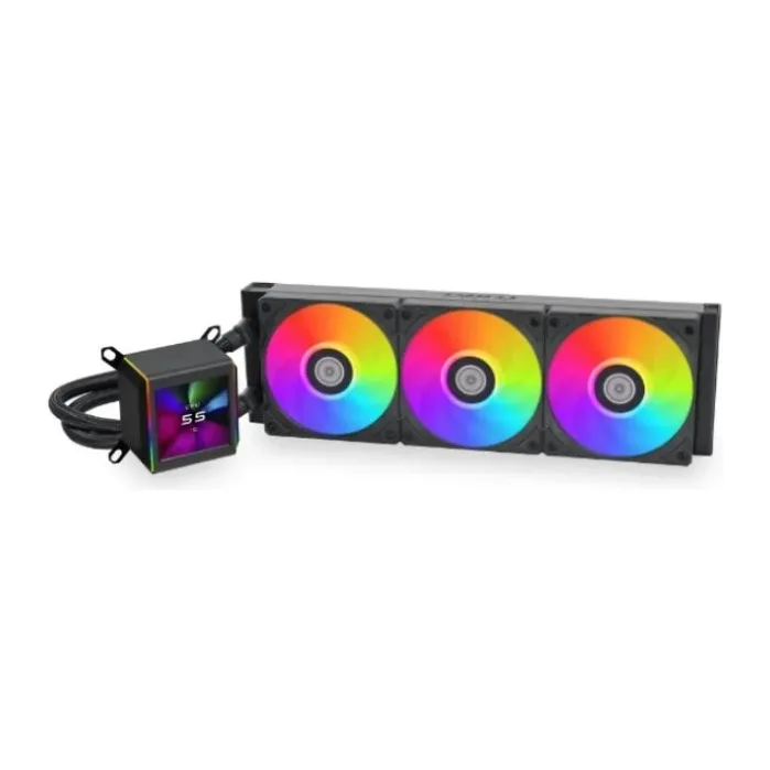 Кулер для процессора Lian Li Galahad II LCD 360 Black (G89.GA2ALCD36B.00)