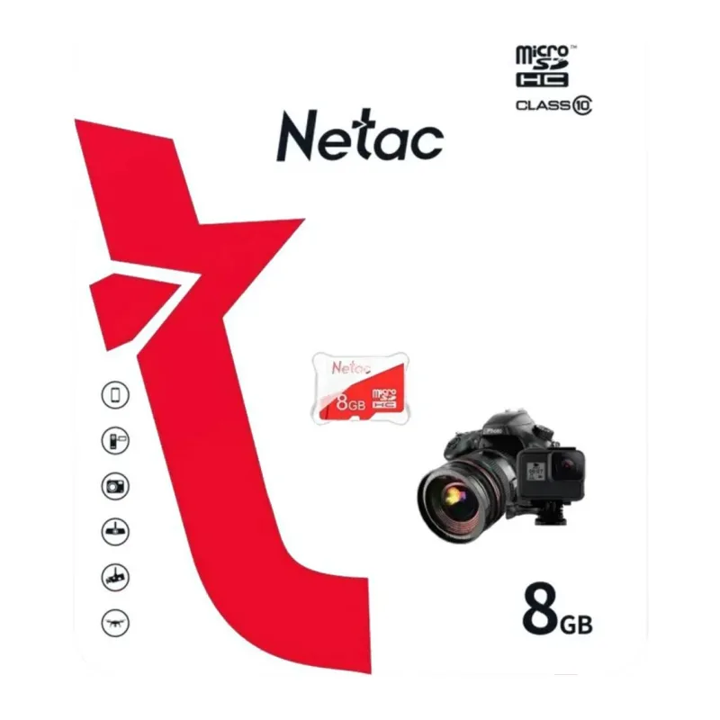 Карта памяти Netac P500 Eco MicroSDHC 8GB C10 (NT02P500ECO-008G-S)