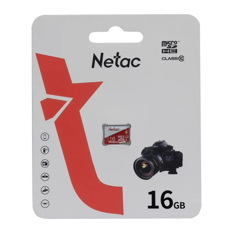 Карта памяти Netac P500 Eco MicroSDHC 16GB U1/C10 (NT02P500ECO-016G-S)