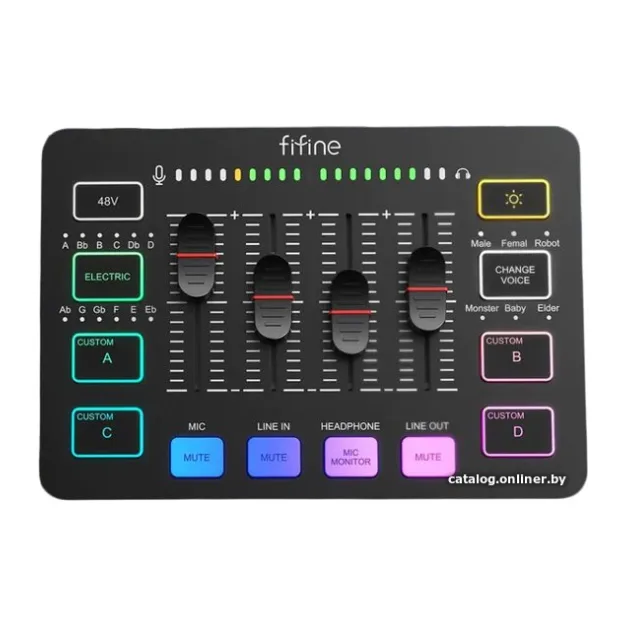 USB-микшер FIFINE SC3 черный