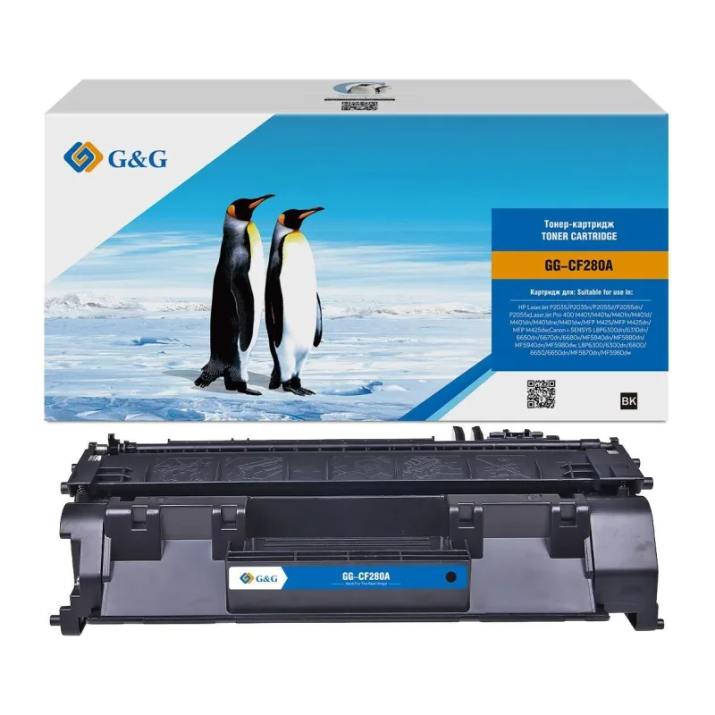 Картридж G&G GG-CF280A черный
