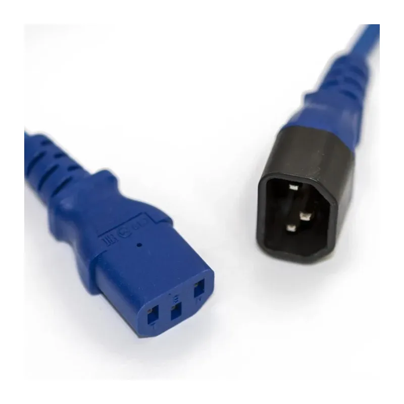 Шнур питания Hyperline PWC-IEC13-IEC14-5.0-BL синий