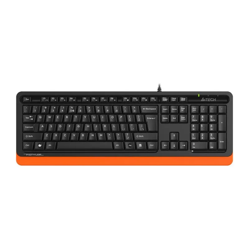 Клавиатура A4Tech Fstyler FKS10 черный/оранжевый