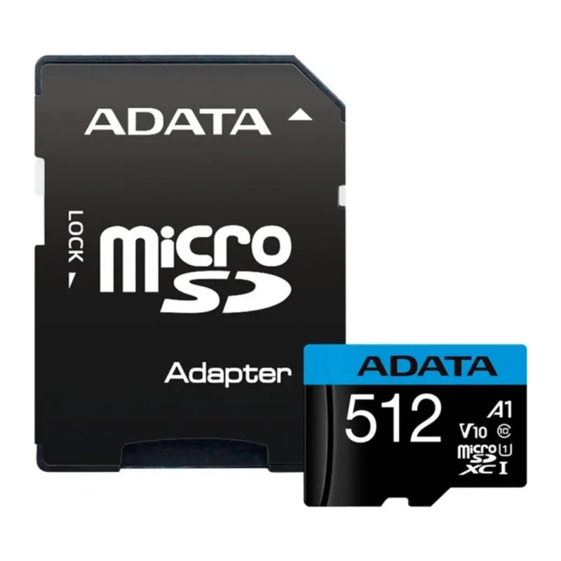 Карта памяти A-Data microSDHC 512GB с адаптером (AUSDX512GUICL10A1-RA1)