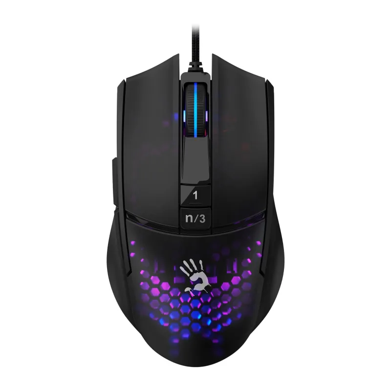 Мышь A4Tech Bloody L65 Max черный/фиолетовый