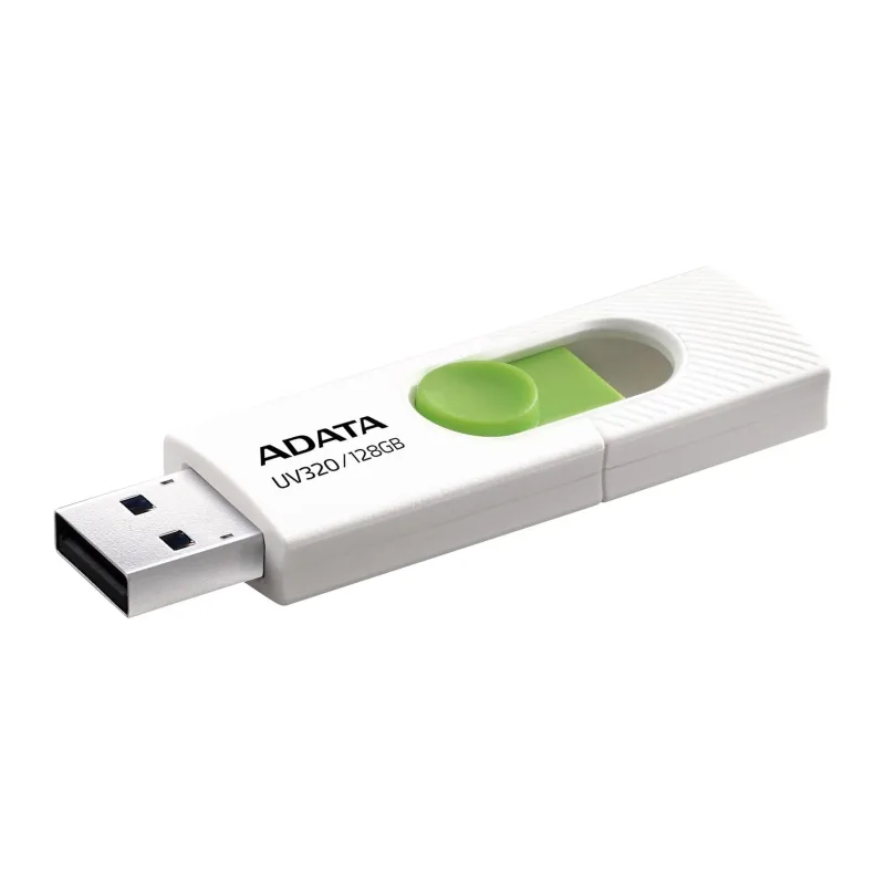 USB Flash-накопитель A-Data UV320 128GB белый/зеленый (AUV320-128G-RWHGN)