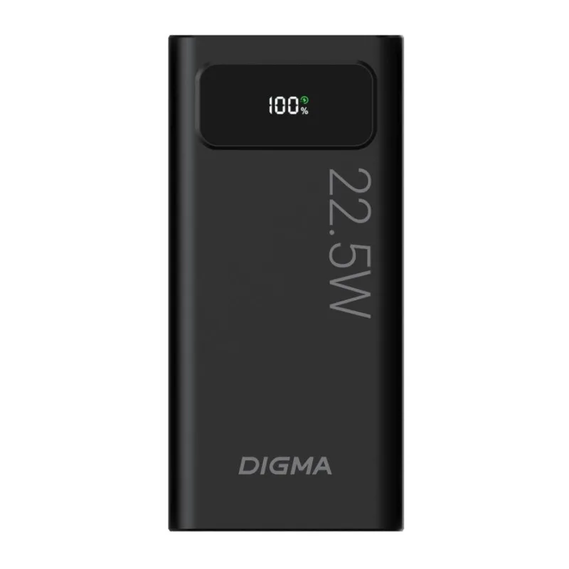 Портативное зарядное устройство Digma DGPF20A черный (DGPF20A22PBK)