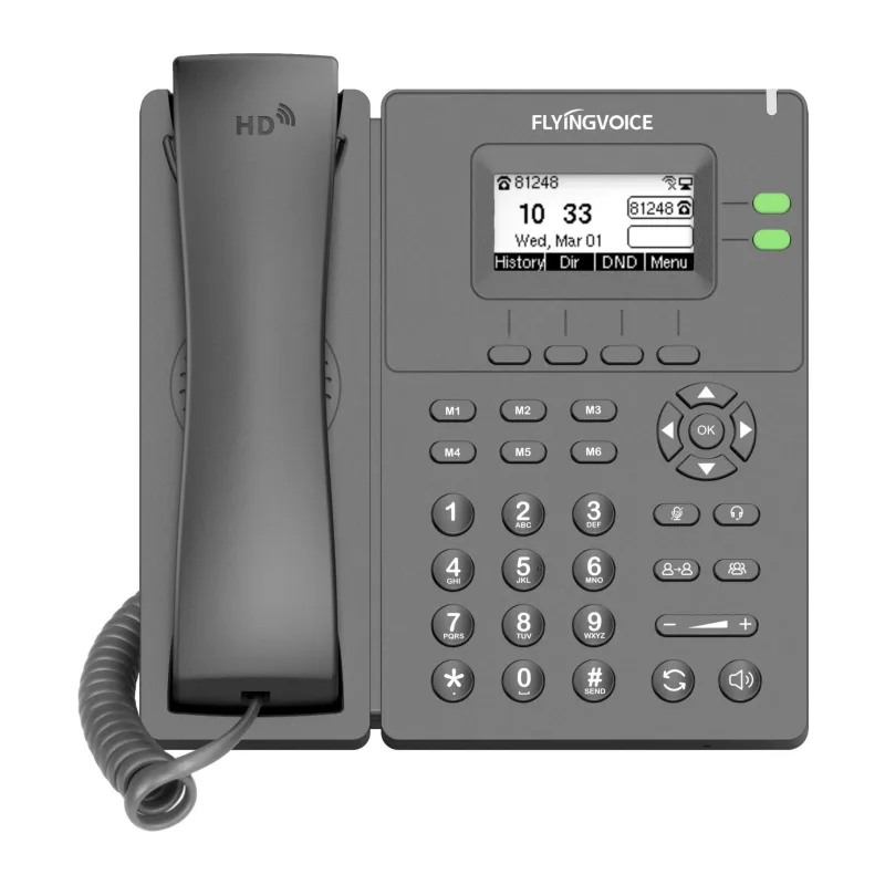 IP-телефон Flying Voice P20G серый