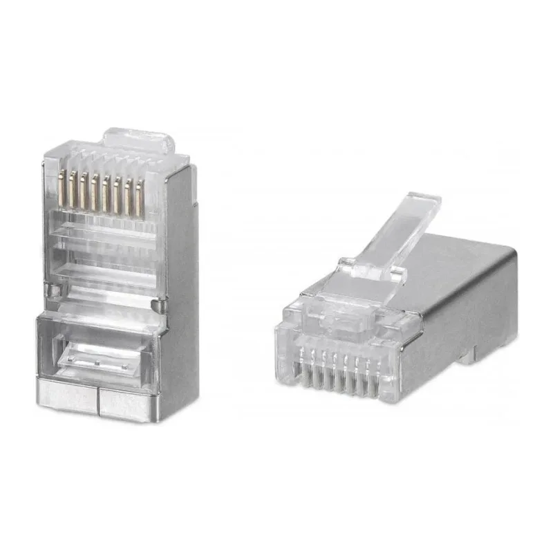 Коннектор WRline RJ45 100шт в упаковке прозрачный (WR-8P8C-5E-SH)