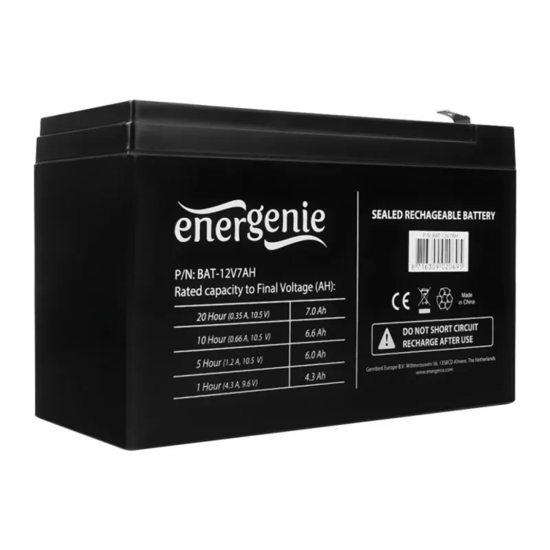 Аккумулятор для ИБП EnerGenie BAT-12V7AH