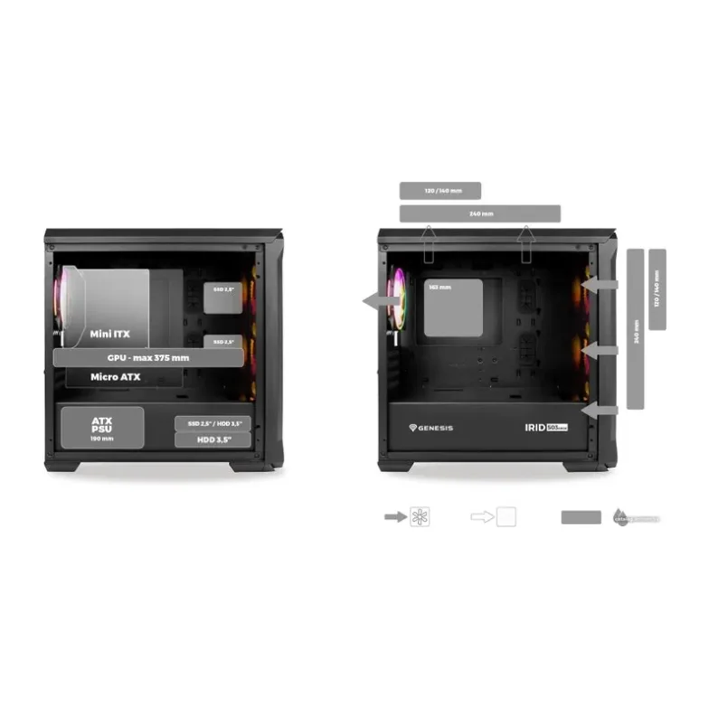Корпус Genesis Irid 503 ARGB V2 (NPC-1559)