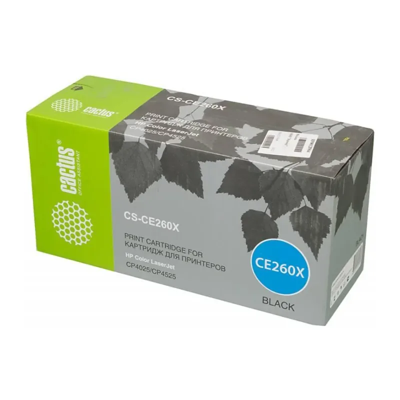 Картридж Cactus CS-CE260X черный