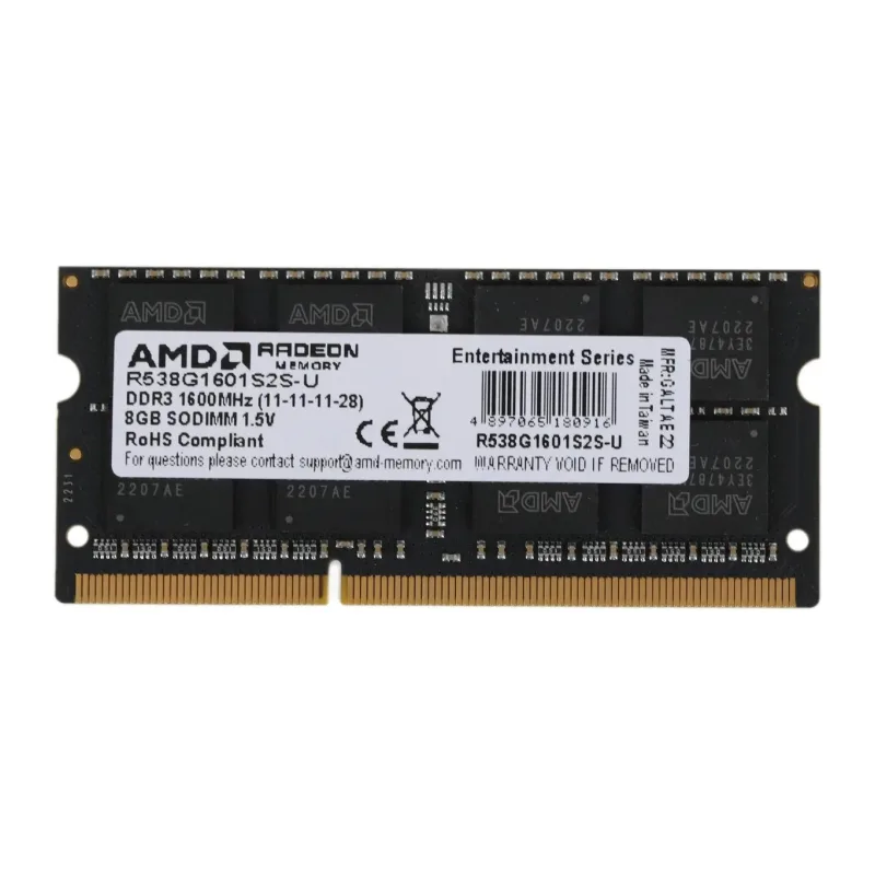 Оперативная память AMD DDR3 8Gb 1600MHz (R538G1601S2S-U)