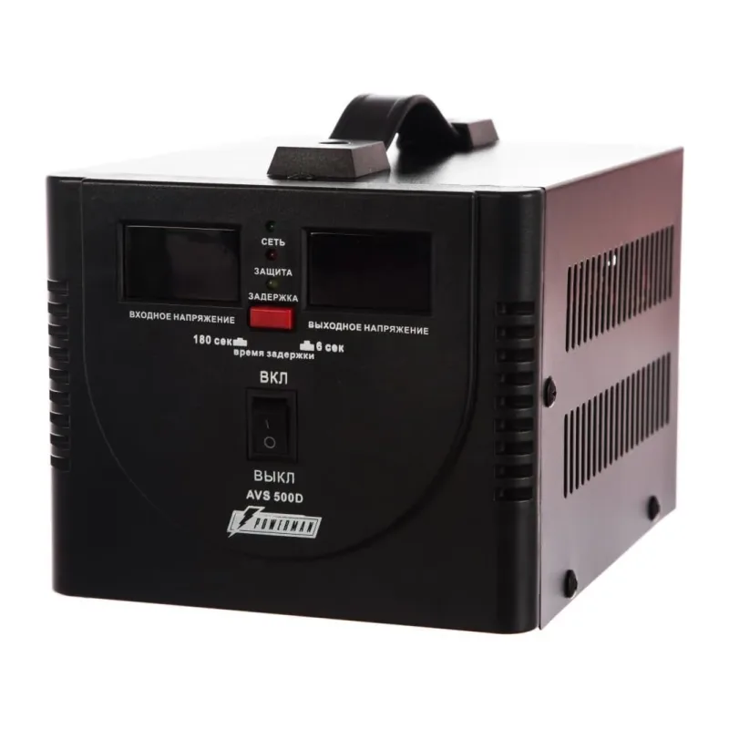 Стабилизатор напряжения PowerMan AVS 500D Black (6015735)