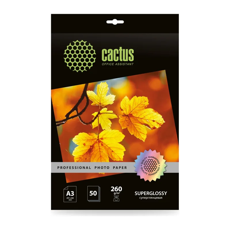 Фотобумага CACTUS Prof CS-HGA326050 белый глянцевый