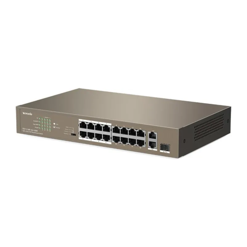 Коммутатор Tenda TEF1118P-16-150W