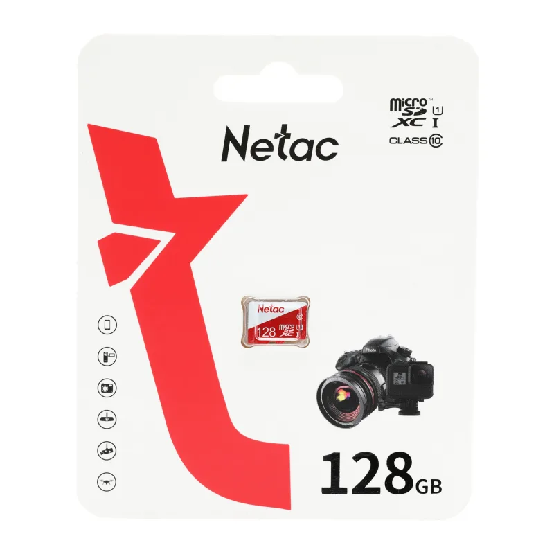 Карта памяти Netac P500 Eco microSDXC 128GB без адаптера (NT02P500ECO-128G-S)