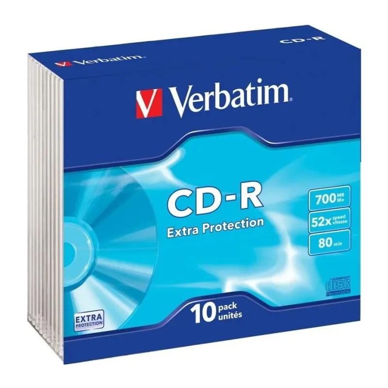 CD-R диск Verbatim Extra Protection Slim Case 10шт (43415)
