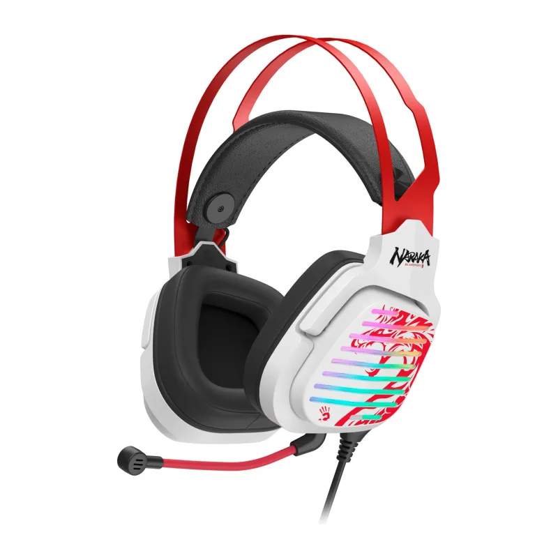 Наушники A4Tech Bloody G560 Naraka белый/красный